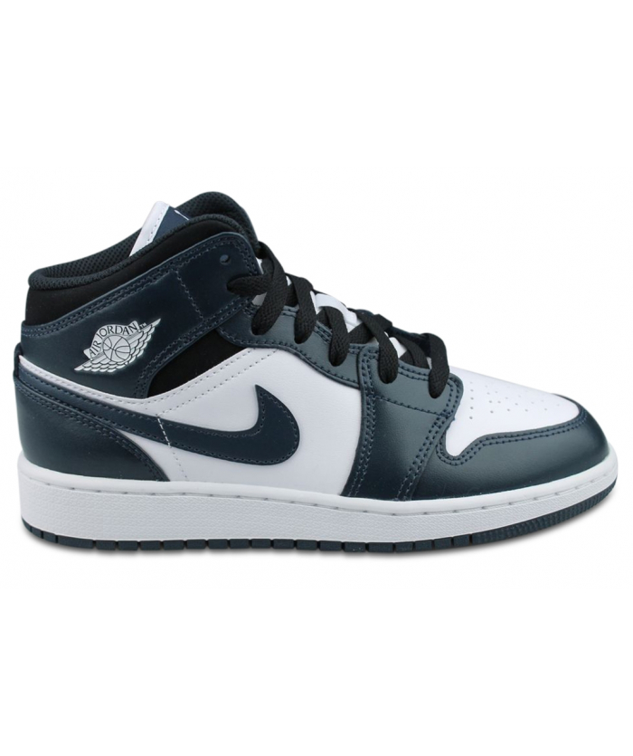 AIR JORDAN 1 MID JUNIOR MARINE 554725-411