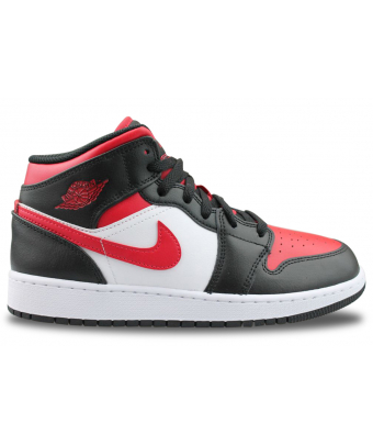 AIR JORDAN 1 MID ALTERNATE BRED NOIR JUNIOR 554725-079