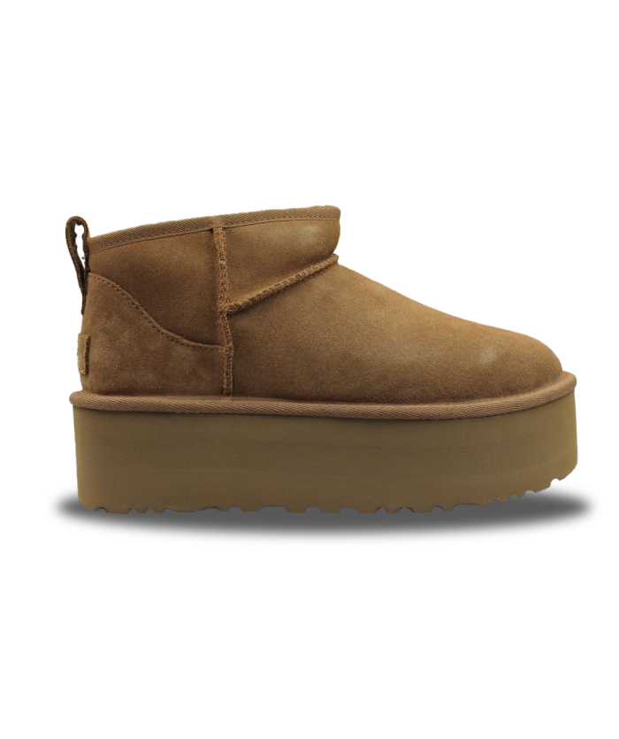 UGG CLASSIC ULTRA MINI PLATFORM CHATAIGNE