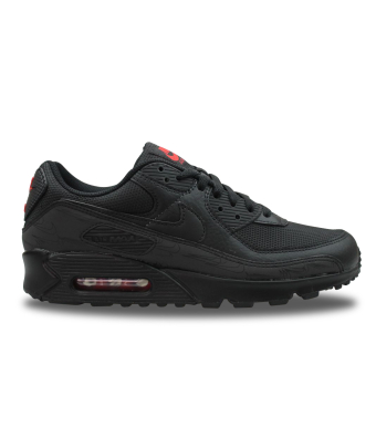 NIKE AIR MAX 90 BLACK RED REFLECTIVE DZ4504-003