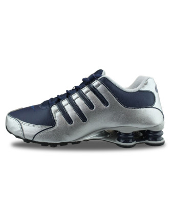 NIKE SHOX NZ MIDNIGHT NAVY METALLIC SILVER 378341-402