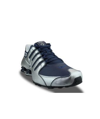 NIKE SHOX NZ MIDNIGHT NAVY METALLIC SILVER 378341-402